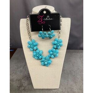 Paparazzi jewelry Zi collection Turquiose blossoms set
